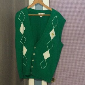 Master’s, XXL, button up sweater vest